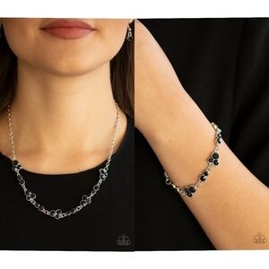 Gorgeously Glistening Necklace and Bracelet Set
